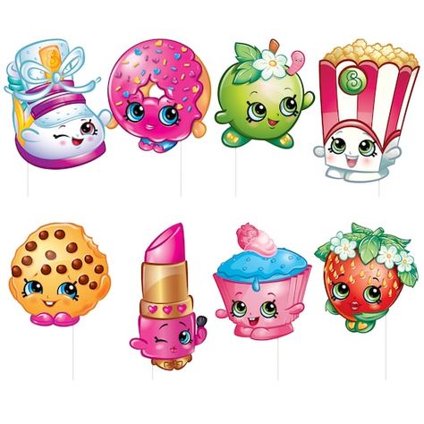 Shopkins Photo Booth Props | Shopkins Party Supplies Shopkins Bday, Shopkins Characters, Princess Cupcake Toppers, Shopkins Birthday Party, Shopkins Party, Shopkins Birthday, Princess Cupcakes, Happy Pictures, Party Pictures