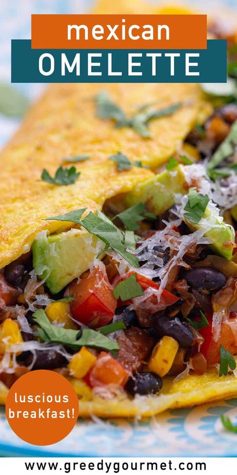 Easy to prepare, hard to get wrong and even harder to resist, when it comes to the simple satisfaction of comfort food. If you want to spice things up a bit, this Mexican omelette is definitely worth to try. There are a few ingredients you’ll need for this delicious breakfast/brunch recipe. These are jalapeno, black beans, adobo sauce, avocado, butter, eggs, sour cream, and cheese. Simple yet so tasty. Check this out now! #Mexicanomelette #omelette #perfectomelette #omeletterecipe #Mexican #eggs Mexican Omelette, Breakfast Omelette Recipe, Vegetarian Brunch Recipes, Mexican Eggs, Omelette Recipe Easy, Vegetarian Brunch, Eggs Scrambled, Cheese Waffles, Unleavened Bread