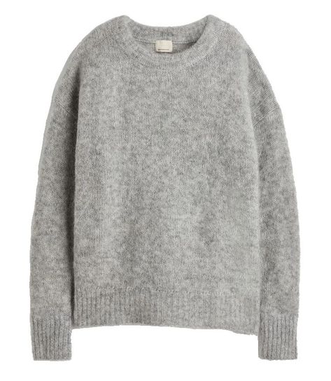 Sixth Form Outfits, Scandi Fashion, Stockholm Fashion, Fall Fashion Outfits, Knitted Jumper, Dream Clothes, Fashion Killa, Grey Sweater, Capsule Wardrobe