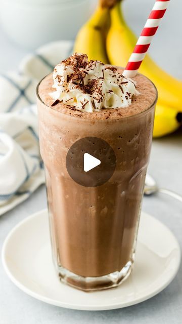 Joy Bauer MS, RDN on Instagram: "The Healthiest Chocolate Milkshake... EVER!! 😍

Superfood stats:

✨ It’s naturally sweet—not a drop of added sugar
✨ Boasts an impressive 7 grams of fiber
✨ Made with just 4️⃣ wholesome ingredients (see below)
✨ Thick, indulgent, and chocolatey 

Here’s what you need ⤵️
🥛  Almond milk (or any milk of choice) 
🍌 Banana
🍫 Cocoa powder
🤍 Vanilla extract

Simple. Delicious. Feel-good. 🤗 

If you want the full recipe, comment “SHAKE” and I’ll DM you the link. 💌 Or find it on my website joybauer.com—just click the link in my profile ➡️ @joybauer

https://joybauer.com/healthy-recipes/dairy-free-chocolate-milkshake/

#chocolate #chocolatemilkshake #healthyrecipes #easyrecipeideas #easyrecipe #milkshake #noaddedsugar #dairyfree #dairyfreerecipes" Almond Milk Milkshake, Milk Shake Recipes, Banana Milk Shake, Healthy Chocolate Milkshake, Chocolate Milkshake Recipe, Joy Bauer Recipes, Milkshake Recipe Chocolate, Healthy Beverages, Joy Bauer