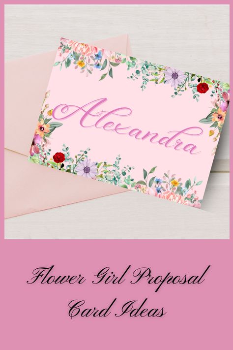 Flower girl proposal ideas