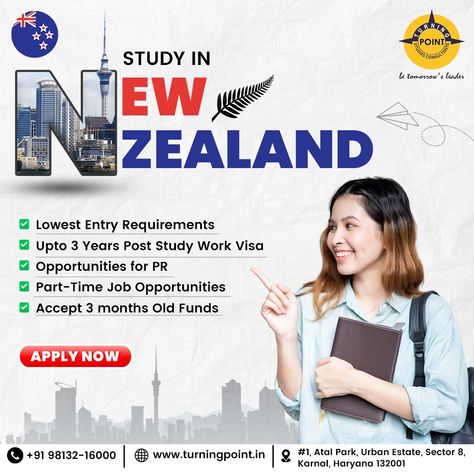 Unlock your potential in one of the world's most beautiful countries! Study in New Zealand and experience top-notch education, stunning landscapes, and a vibrant culture. 🌏📚✨ What are you waiting for?? Apply your application fast with us Call now 📞 at :- +91 9813216000 For more details, visit our website:- https://turningpoint.in/ #StudyInNewZealand #NewZealandEducation #InternationalStudents #StudyAbroad #HigherEducation #NZExperience #GlobalLearning #turningpoint #tpsc #StudyOpportunitie... Beautiful Countries, Study In New Zealand, Happy Janmashtami, Stunning Landscapes, Bed Furniture Design, Unlock Your Potential, Part Time Jobs, International Students, Job Opportunities