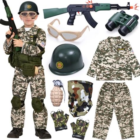 Special Forces Outfit, Costume For Kids Boys, Forces Outfit, Army Toys, Wallpaper Violet, Outfit For Halloween, Army Costume, Toy Tanks, Soldier Costume