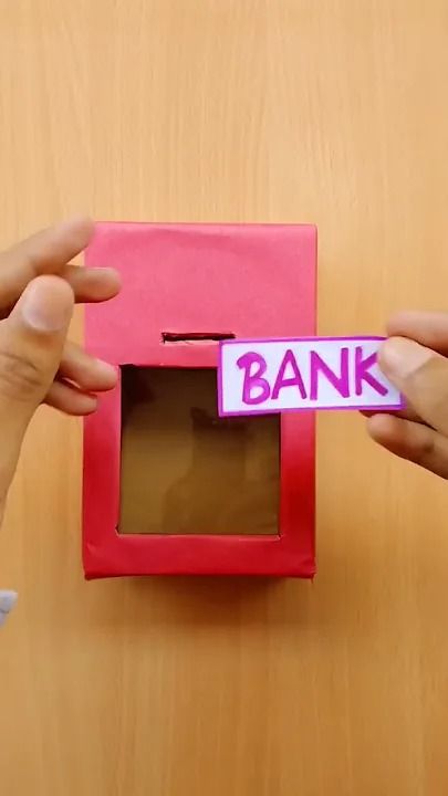 DIY MONEY BANK🏧 HOW TO MAKE CARDBOARD PIGGY BANK AT🏠 CARDBOARD CRAFT IDEAS #shorts #diy #howto#craft Diy Money Bank, Diy Piggy Bank, Piggy Bank Craft, Cardboard Craft Ideas, Shoe Box Diy, Piggy Bank Diy, August Crafts, Cardboard Craft, Shorts Diy