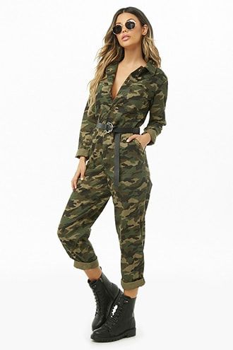 City of Angels Camo Jumpsuit Army Fancy Dress, Camo Jumpsuit, Camouflage Fashion, Military Costumes, Bodycon Outfits, Utility Jumpsuit, Costumes For Teens, Camo Outfits, Army Fashion