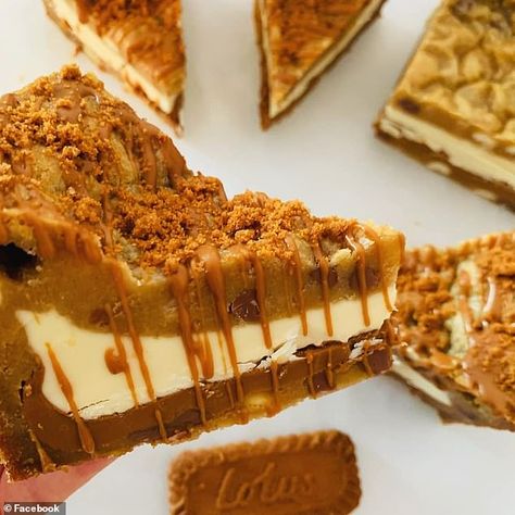 Biscoff Pie, Chocolate Cookie Pie, Cookie Dough Pie, Biscoff Recipes, Cookie Cake Pie, White Chocolate Cookies, Cookie Pie, Sweet Pie, Chocolate Baking