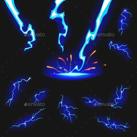 Lightning Powers Drawing, Drawing Lightning Powers, Lightning Powers Art, Lightning Effect Drawing, Super Powers Art Lightning, Lightning Effect, Lightning Animation, Lightning Drawing, How To Draw Lightning