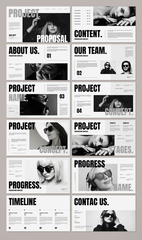 - A modern and professional template for creating stunning project proposals that will impress your clients. Includes 10 unique slides with plenty of space for your content, and a stylish design that will make your proposals stand out from the Business Proposal Ideas, Fashion Pitch Deck, Marketing Proposal Design, Web Design Proposal Template, Template Presentation, Proposal Slide Design, Presentation Aesthetic, Ppt Design Ideas, Elegant Presentation Template