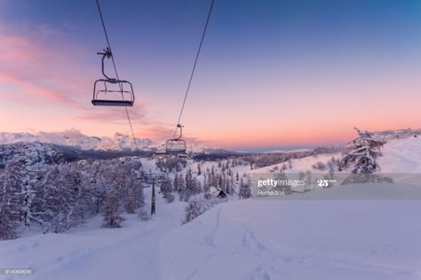 Stock Photo : Winter mountains panorama with ski slopes and ski lifts Ski Background, Watercolor 101, Ice Skiing, Ski Canada, Perspective Images, Sport Vibes, Skiing Aesthetic, Winter Moodboard, Moon Board