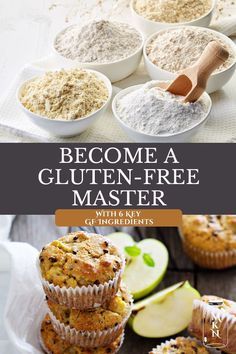 If you're looking to transition (or improve) your gluten-free baking skills, this podcast and blog post will be a great resource filled with valuable information. Robyn, from Gluten-Free Baking Courses, is here to share her wisdom and knowledge for all things gluten-free baking, especially the six go-to gluten-free baking ingredients to keep stocked in your pantry. Gf Cooking, Baking Skills, Gluten Free Bakery, Gluten Free Living, Gluten Free Dairy Free Recipes, Gluten Intolerance, Gluten Free Eating, Gluten Free Recipes Easy, Clean Food