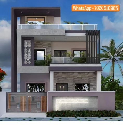 Call/whatsApp - 7020910965 For House Design (Paid service) @indian_house_designs @indian_house_designs . . . . . Copyright Belongs To respective owners DM us for the credits or removal . . . . . #indianhouse #indianhouses #indianhousedesign #indianhousedecor #indianhomes #houseexterior #houseelevation #homeelevation #elevationdesign #elevationdesigns #floorplan #floorplans #homeplanner #homeplans #houseplan #houseplans #modernelevation #buildingelevation #frontelevation Duplex House Design Exterior, Indian Duplex House Design, Indian House Decor, 5 Marla House Plan, Indian House Design, Indian Houses, Indian House, Small House Front Design, Building Elevation