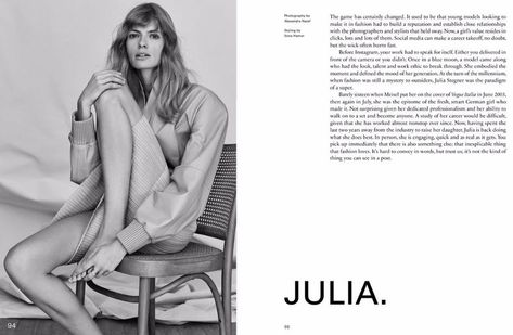 JULIA. (Unconditional Magazine) Unconditional Magazine, Booklet Layout, 잡지 레이아웃, Graphic Portfolio, Editorial Inspiration, Editorial Layout, Model Look, Magazine Art, Editorial Design