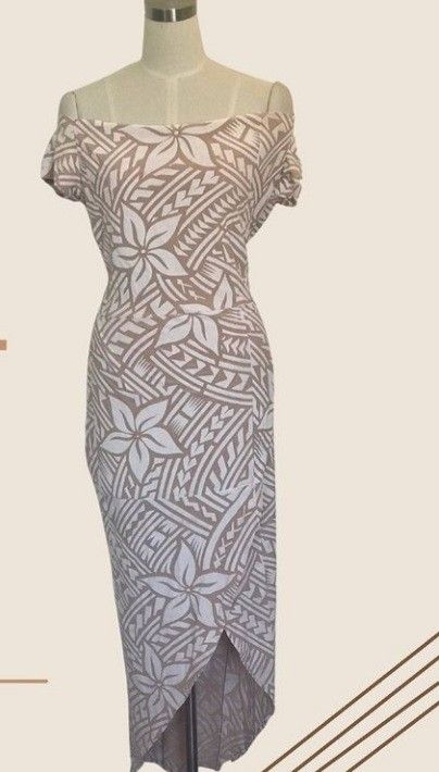 Polynesian Dress Patterns, Samoan Dress Patterns, Polynesian Dress Style, Puletasi Styles Samoa, Polynesian Hair, Islander Dresses, Pacific Island Dress Patterns, Tahitian Dress, Samoan Clothing