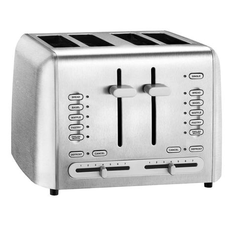 1 Cuisinart Toaster, Stainless Steel Toaster, Toaster Pastry, Control Panels, Types Of Bread, Small Snacks, Delicious Sandwiches, English Muffin, Toaster Oven