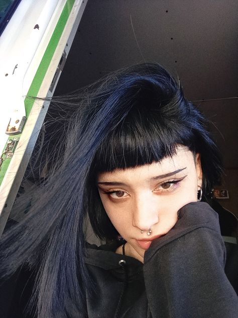 Lady Lovely Locks, Hair Color Streaks, Punk Hair, Dream Hair, Aesthetic Hair, Model Hair, Pretty Hairstyles, Blue Hair, Hair Looks