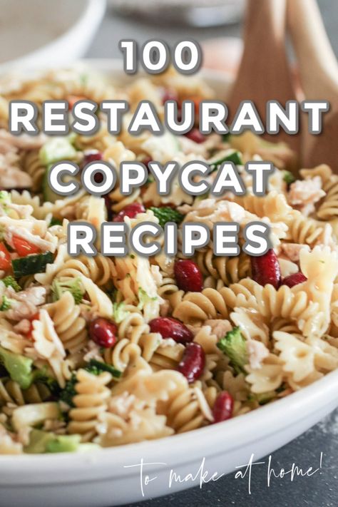 100 of the Best Restaurant Copycat Recipes (The BEST Recipes) Copycat Dinner Recipes, Copycat Dinner, Six Sisters Recipes, Food Copycat Recipes, Restaurant Recipes Famous, Copycat Food, Best Copycat Recipes, Restaurant Copycat Recipes, Restaurant Inspired Recipes