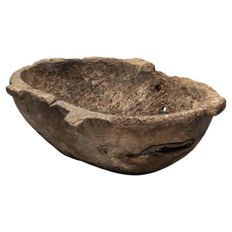 Check out this item from 1stdibs! Primitive Wabi Sabi Bowl, France, 19th Century : https://www.1stdibs.com/id-f_40034212 19th Century France, Rural France, Through The Decades, Bunny Figurine, Wooden Bowl, Weathered Wood, Wooden Bowls, Interior Furniture, Paper Mache