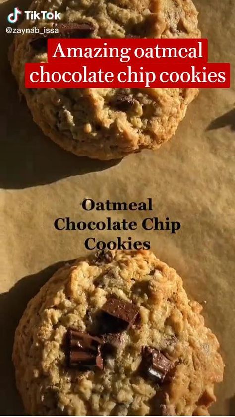 Chocolate Chip Oatmeal Cookies Recipes, Microwave Oats, Oatmeal Cookies Recipes, Oatmeal Chocolate Chip Cookies Recipe, Oatmeal Cookie Recipes Healthy, Amaretti Cookie Recipe, Oats Cookies, Dairy Business, Chocolate Chip Oatmeal Cookies