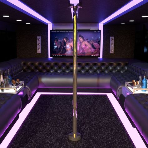 Limousine party with bar, sound system and pole dance. Png Wigs, Limousine Party, Repaint Imvu, Imvu Backgrounds, Pole Room, Zepeto House Background, House Background, Edit Background, Lifestyle Club