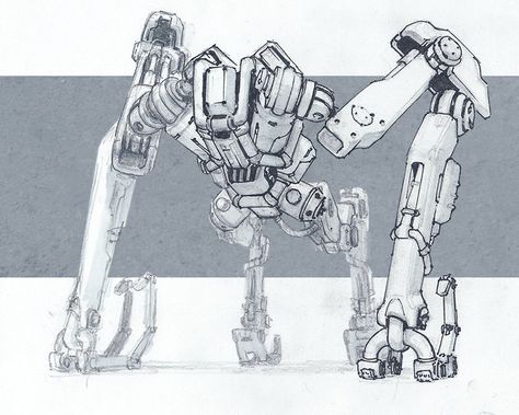 Mech Sketch, Nikolay Georgiev on ArtStation at https://www.artstation.com/artwork/mngY Sci Fi Comic Art, Mech Sketch, Robot Design Sketch, Bat Skeleton, Animation Anime, Mechanical Art, Arte Robot, Cool Robots, Art Animation