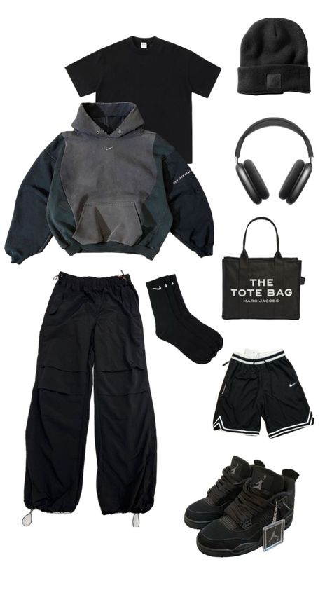 Black Outfit, Your Aesthetic, Creative Energy, Headphones, Energy, Sneakers, Black