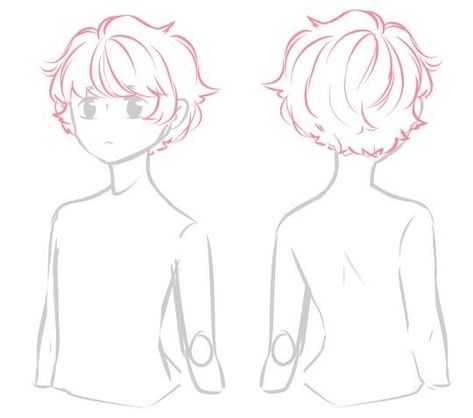 Hairstyles Male Drawing, Fluffy Hair Drawing Reference, Fluffy Hair Drawing, Fluffy Hairstyles, Hair References Drawing, Hair Drawing Reference, Boy Hair Drawing, Male Drawing, Hairstyles Male