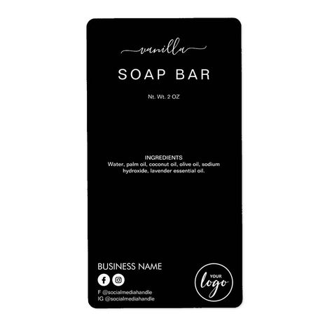 Logo Ig, Vanilla Soap, Product Labels, Black Soap, Soap Bar, Palm Oil, Lavender Essential Oil, Business Names, Bar Soap