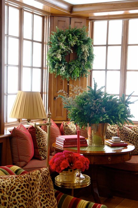 Christmas Decoration Ideas For Home, Carolyn Roehm, Carolyne Roehm, Christmas Decoration Ideas, Door Frames, Magical Things, Christmas Greenery, Hanging Wreath, Patiently Waiting