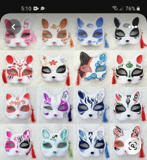 Japanese Fox Mask Full Face, Japanese Cat Mask, Therian Cat, Japanese Fox Mask, Glowing Glasses, Mask Full Face, Fantasy Crown, Japanese Fox, Kitsune Mask