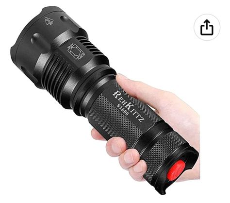 【BIGGER, BRIGHTER, BETTER】The S1600 is the big and bright REHKITTZ's LED torch on the market.With a solid build and blinding brightness, the S1600 outshines any torch.This mid-size flashlight is big on power but compact enough to fit in your backpack, survival bag, or car glove compartment. 【SUPER BRIGHT & LONG BATTERY LIFE】Torches led super bright.Ultra wide beam effortlessly illuminates a whole room or backyard. Torches led super bright high lumens.It is 12 times brighter than old incandescent Backyard Torches, Backpack Survival, Amazon Items, Glove Compartment, Survival Bag, Ultra Wide, Mid Size, Diy Tools, Dog Walking