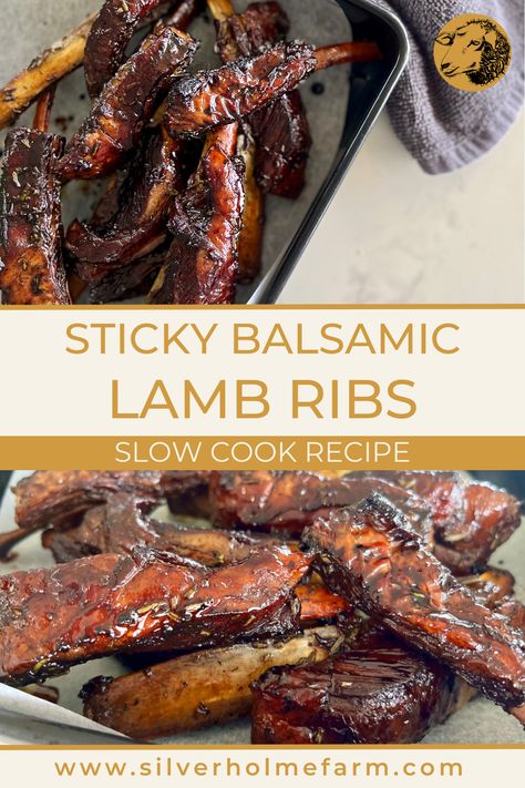 These slow roast balsamic lamb ribs are a no fuss dinner item that will please everyone with their sticky glaze and tender meat. They are a breeze to prepare and their aroma is delightful to come home to.
Pair with a cous cous or bean salad.
Try these delectable slow roast balsamic lamb ribs.

#silverholme #silverholmefarm #homesteading #homesteadingaustralia #cookyourownfood #lambrecipes #lambribs #slowcooking #balsamiclambribs #farmlife #homecooking #cookathome Lamb Rib Recipes, Lamb Ribs Recipe Slow Cooker, Lamb Ribs Recipe, Slow Cooker Ribs Recipe, Glazed Ribs, How To Cook Lamb, Lamb Chop Recipes, Tender Meat, Lamb Ribs