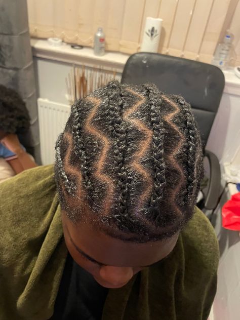 Straight Backs Men, Zig Zag Straight Back Braids, Men Straight Back Braids, Zig Zag Cornrows Braids, Mens Cornrows, Zig Zag Cornrows, Cornrows Men, Straight Backs, Straight Back Braids