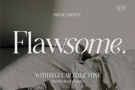 Flawsome Font - Dafont Free Dafont Fonts, Font Love, Typeface Typography, Minimal Font, Italic Font, Instagram Font, Luxury Font, Typography Alphabet, Aesthetic Fonts