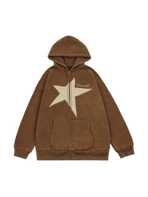 2023 Buy Star Letter Print Oversized Hoodie under US$46 in Hoodies Online Store. Free Shipping with US$69+. Check reviews and buy it today. Style: Casual/Street/Vintage/Hip Pop Fabric Content: Polyester Fit Type: Loose Fit Neckline: Hooded Sleeve Length: Long Sleeve #blackfriday #christmas #vintage #vintagestyle #fall #fallfashion #winter #streetstyle #outfits #ootd #trendyoutfits #fashionista #casualoutfits #star #oversized #longsleeve Hoodies Y2k, Grunge Tops, Y2k Star, Girl Grunge, Brown Hoodie, Zip Hoodies, Y2k Clothing, Clothing Vintage, Designer Tops