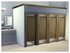 Mod The Sims - Simple Toilet Stall Door Sims 3 Bathroom, Toilet Stall, Bathroom Stall Doors, Simple Toilet, Toilet Doors, Stall Door, Sims 4 Blog, Sims 4 Kitchen, School Bathroom