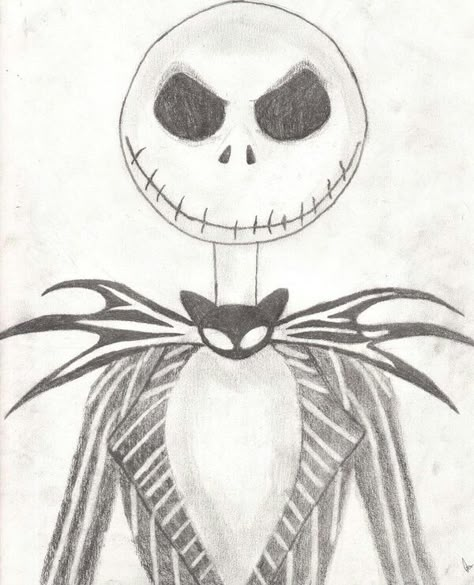 Jack skellington Nightmare Before Christmas Drawings, Skeleton Drawings, Jack Skeleton, Halloween Drawings, Christmas Drawing, The Nightmare, Disney Drawings, Jack Skellington, A Drawing