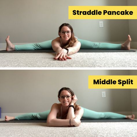 10-Minute Middle Split & Straddle Routine — Dani Winks Flexibility Straddle Split Stretches, How To Do Splits In 10 Minutes, Splits Routine, Straddle Split, Middle Splits Stretches, Straddle Stretch, Hamstring Flexibility, Splits Stretches, Dancing Fitness