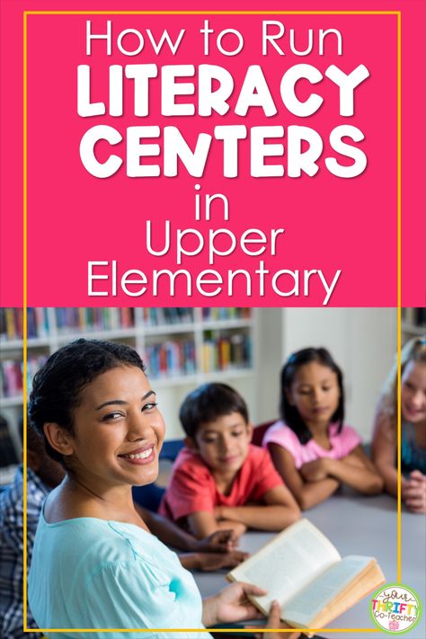 Running reading centers in your classroom is extremely beneficial! Find some easy to set up literacy center ideas and how to plan & run them effectively for your upper elementary students to enrich your 3rd, 4th, or 5th grade ELA block. 5th Grade Ela Classroom, 5th Grade Centers, Third Grade Literacy Centers, 4th Grade Centers, Ela Stations, Elementary Reading Activities, Upper Elementary Reading, 5th Grade Ela, 4th Grade Reading