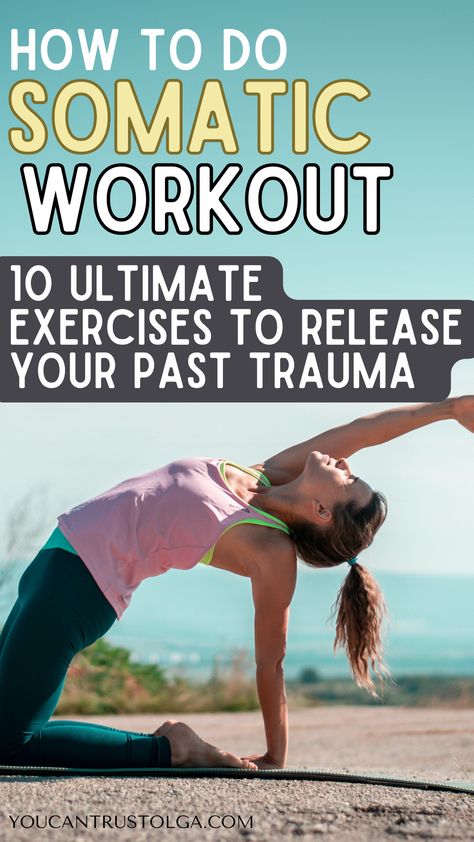 10 Somatic Exercises to Release Pent-Up Emotions - it is time to release negative emotions from your body. Learn how to reconnect your mind and body through somatic movements. grounding exercises | free somatic workout | somatic therapy | spiritual awakening | healthy body | healthy mind | emotional health | mental health #NutritionTips #SelfCare #Health...#Somatic #the #HealthyLifestyle #Guide #Unleashing #Within #Wellness #Practice #Embodied #Wisdom #Yoga #Through #HealthTips #NutritionTips Healthy Liver Diet, Somatic Therapy, Somatic Exercises, Therapeutic Yoga, Grounding Exercises, Effective Diet, Effective Workout Routines, Body Workout At Home, Yoga Workouts