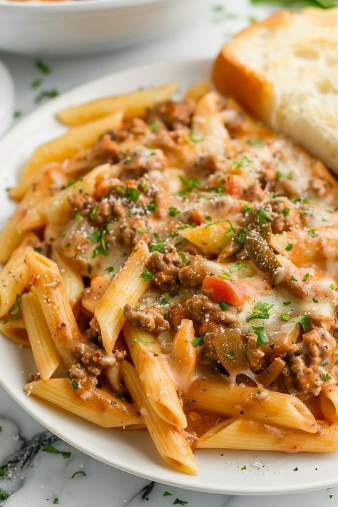 Rotel Pasta With Sausage, Rotel Spaghetti Ground Beef, Pasta With Rotel, Rotel Pasta, Creamy Rotel Pasta With Ground Beef, Pasta Ground Beef Cream Cheese, Beef Pasta Recipes, Ground Beef Pasta, Beef Pasta