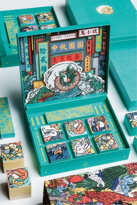 Jade Rabbit, Graphisches Design, Desain Editorial, Board Game Design, Box Packaging Design, Mooncake, Food Packaging Design, Tea Packaging, Packing Design