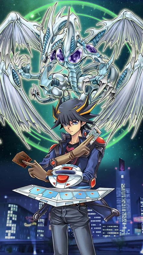 Yu Gi Oh Gx Jaden, Powerful Background, Yu Gi Yo, Era Wallpaper, Yusei Fudo, Yugioh 5ds, Yugioh Art, Iconic Hair, Yu Gi Oh 5d's