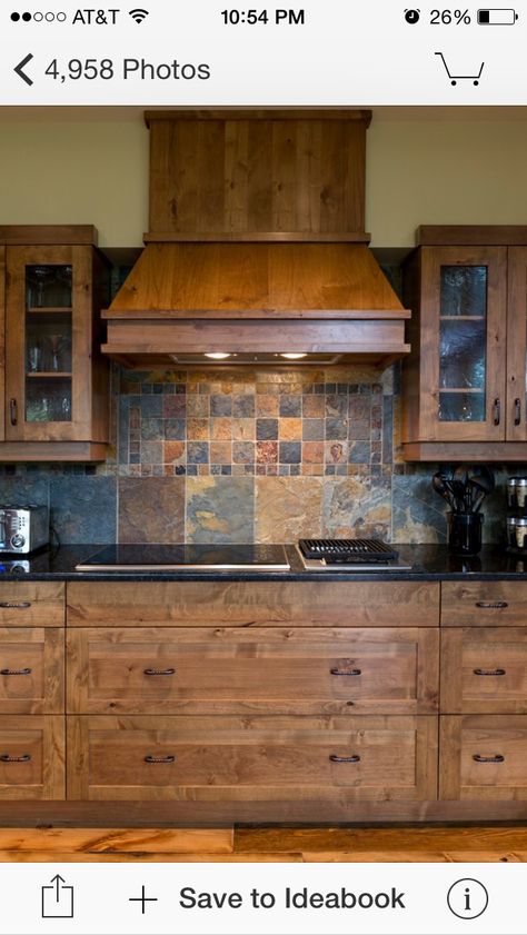 Slate Kitchen Backsplash, Backsplash Herringbone, Traditional Farmhouse Kitchen, Slate Backsplash, Slate Kitchen, Backsplash Design, Farmhouse Kitchen Backsplash, Farmhouse Backsplash, Rustic Kitchen Cabinets