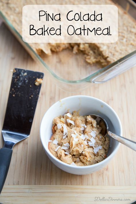 Recipe for Pina Colada Baked Oatmeal Baked Oatmeal Recipe, Pina Colada Recipe, Baked Oatmeal Recipes, Oatmeal Recipe, Breakfast Of Champions, 31 Days, Baked Oatmeal, Oatmeal Recipes, Breakfast For Dinner