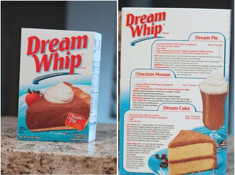 Dream Pie Recipe Cool Whip, Dream Pie Recipe, Whipped Cream Pie, Dream Pie, Refrigerated Desserts, Garlic Brown Sugar Chicken, Christmas Spread, Low Cal Dessert, Dream Whip