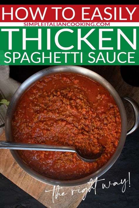 Homemade Italian Spaghetti Sauce, Easy Simple Dinner Recipes, Making Spaghetti Sauce, Healthy Mediterranean Recipes, Italian Dinner Ideas, Italian Cooking Recipes, Best Spaghetti Sauce, Italian Pasta Sauce, Mediterranean Recipes Healthy