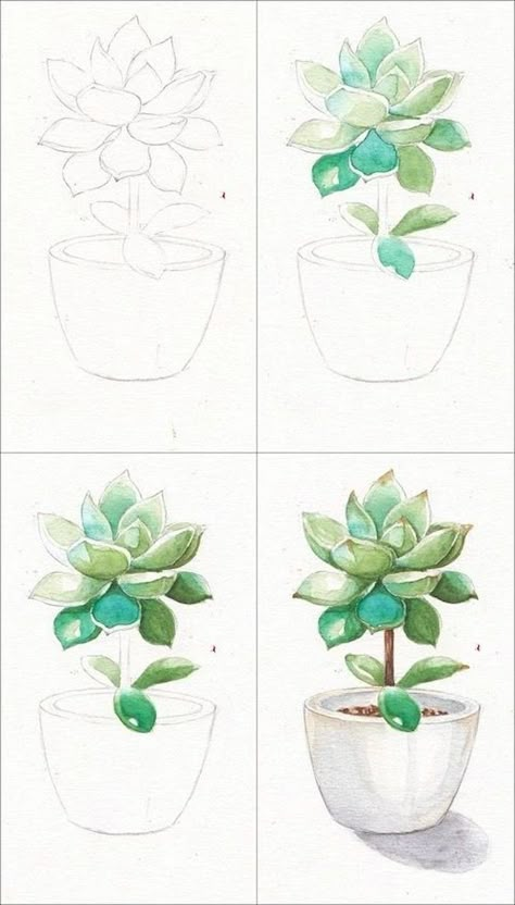 Architecture Sketches, Drawings For Boyfriend, Beauty Drawings, Couple Drawing, Cat Air, 수채화 그림, Plant Drawing, Watercolor Art Lessons, Watercolor Paintings Tutorials