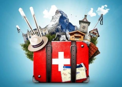 Switzerland Illustration, Retro Suitcase, Social Media Images Design, Countryside Fashion, Beautiful Vacation Spots, Travel Stamp, Basel Switzerland, Beautiful Vacations, Music Pictures