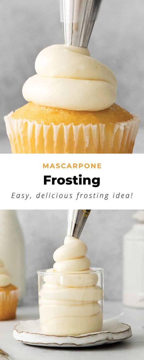 Mascarpone Frosting Cake, Seafoam Frosting Recipe, Marscapone Recipes, Marscapone Frosting, Bakery Frosting, Mascarpone Frosting Recipe, Icing Recipe For Cake, Mascarpone Buttercream, Italian Dinners