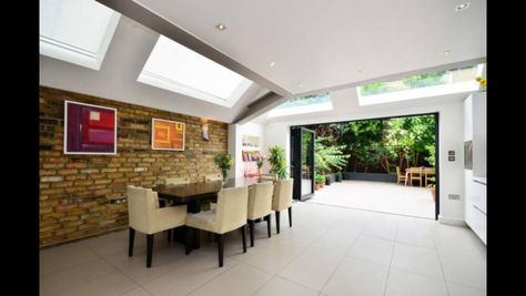 Clean lines Small House Extensions, Extension Veranda, Garden Room Extensions, House Extension Plans, Victorian Terrace House, Room Extensions, Open Plan Kitchen Living Room, House Extension Design, Kitchen Extension